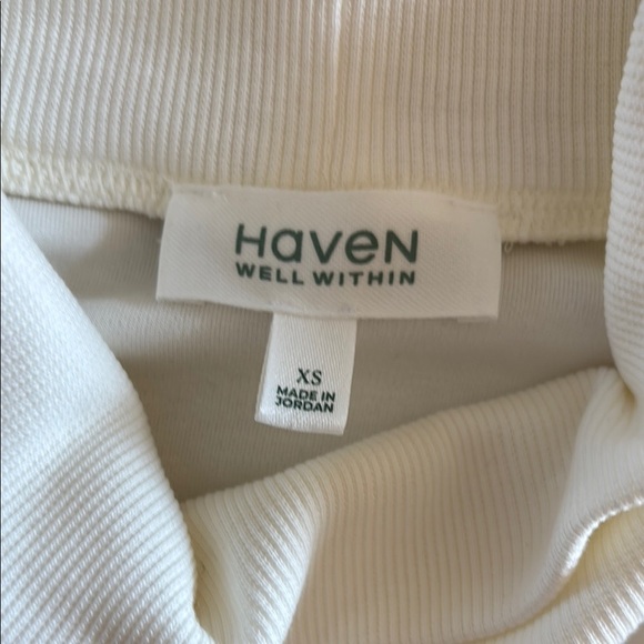 Haven Well Within Bone White Side Slit Turtleneck Sweater 0056 - Picture 8 of 9